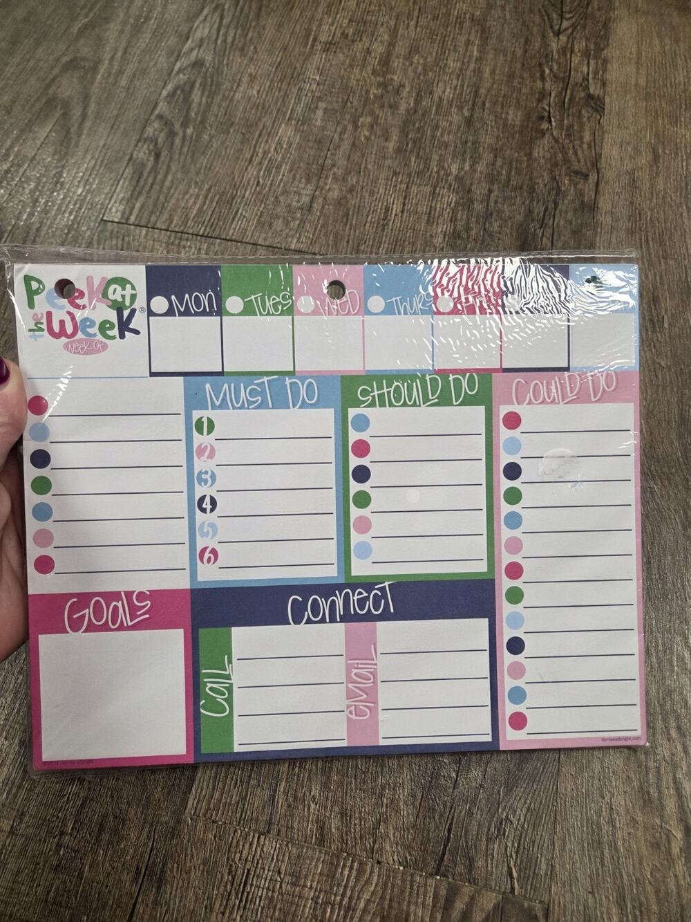Peek At The Week Denise Albright Planner Paper Pad NEW